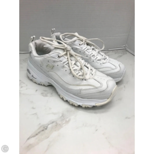 Shoes Athletic By Skechers In White, Size: 7.5