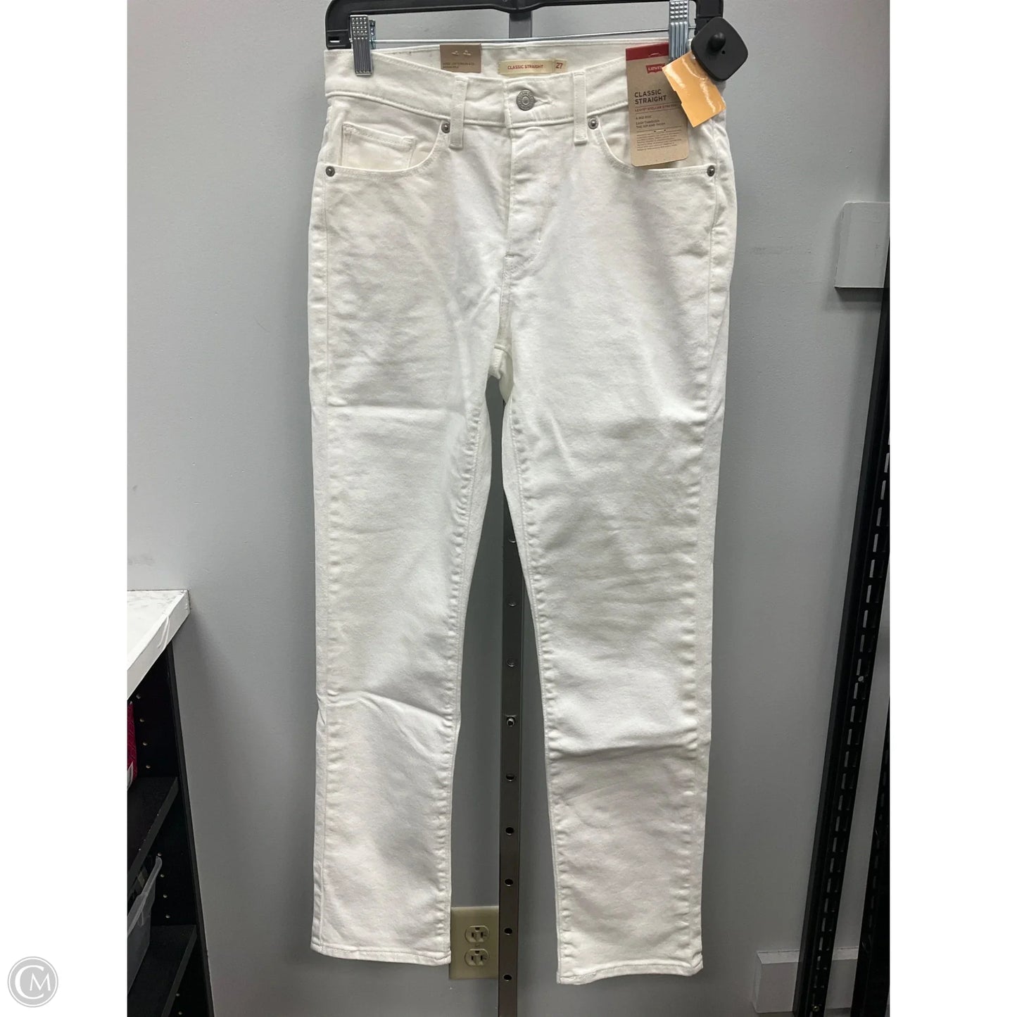 Jeans Straight By Levis In White, Size: 4
