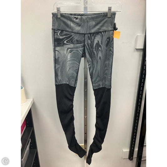 Athletic Leggings By Alo In Black & Green, Size: Xs