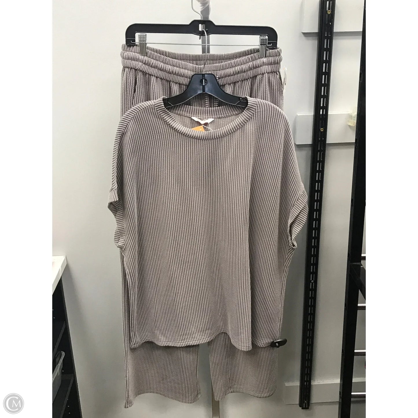 Pants Suit 2pc By Kirundo In Grey, Size: Xl