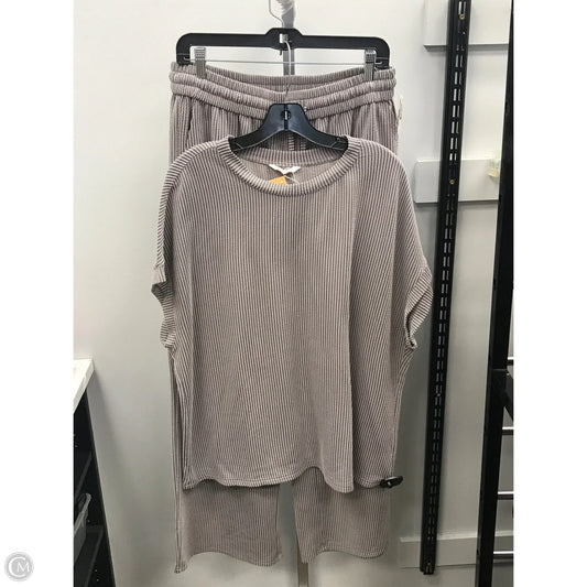 Pants Suit 2pc By Kirundo In Grey, Size: Xl
