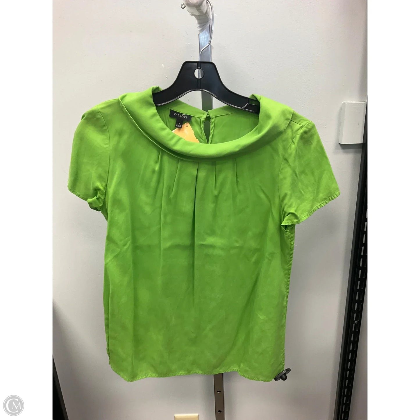 Top Short Sleeve By Talbots In Green, Size: 2