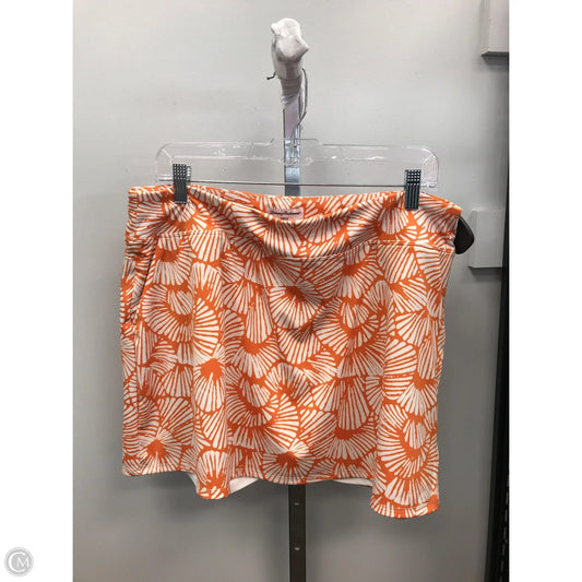 Athletic Skirt By Tommy Bahama In Orange, Size: Xl