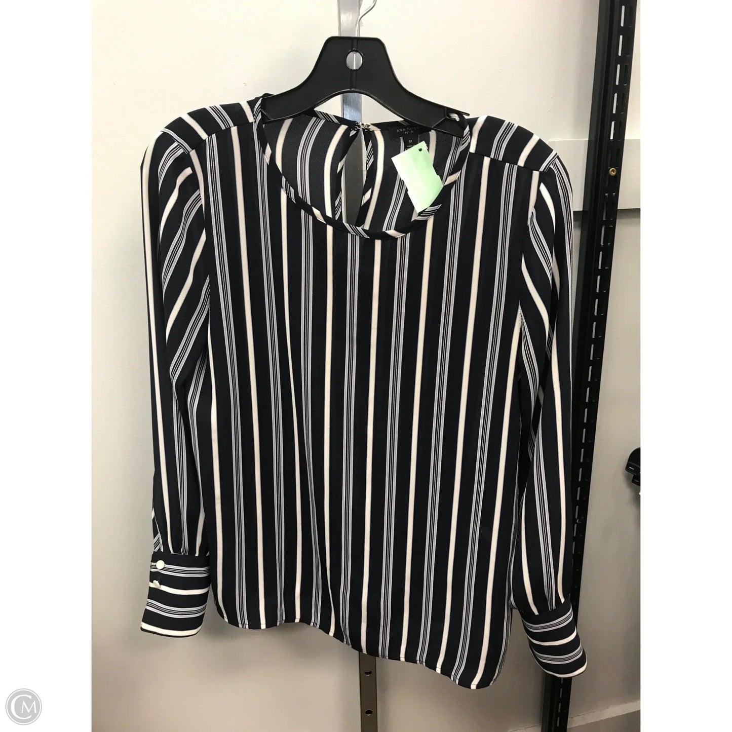 Top Long Sleeve By Ann Taylor In Striped Pattern, Size: Sp