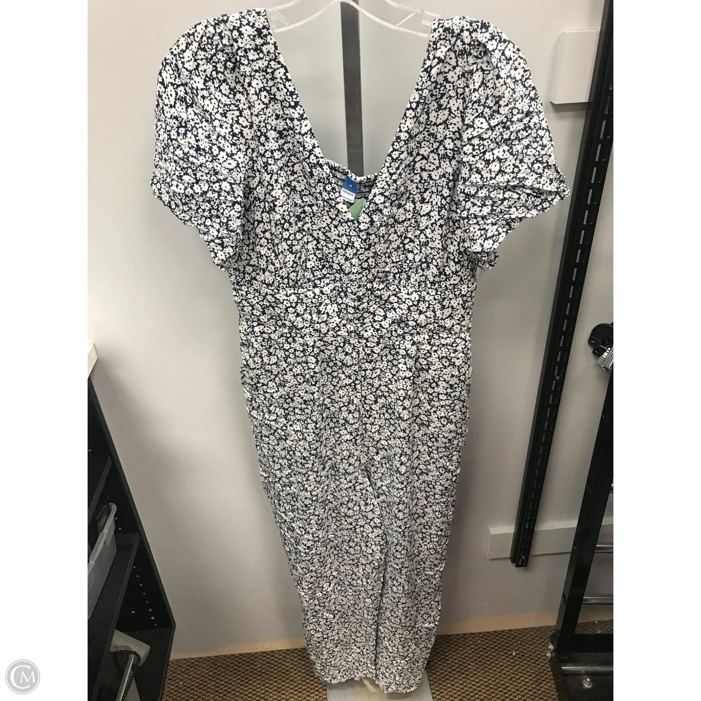 Jumpsuit By Old Navy In Blue & White, Size: M