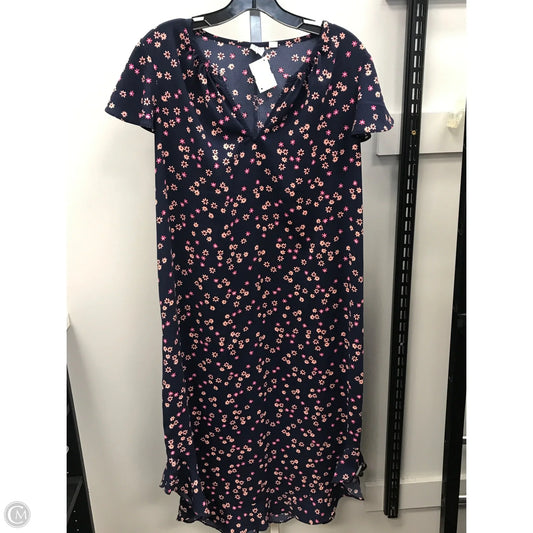 Dress Casual Midi By Gap In Blue & Pink, Size: M