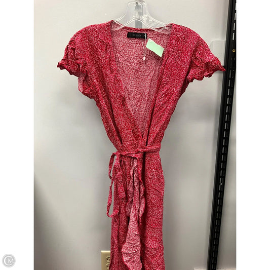 Dress Casual Midi By Zesica In Red, Size: S