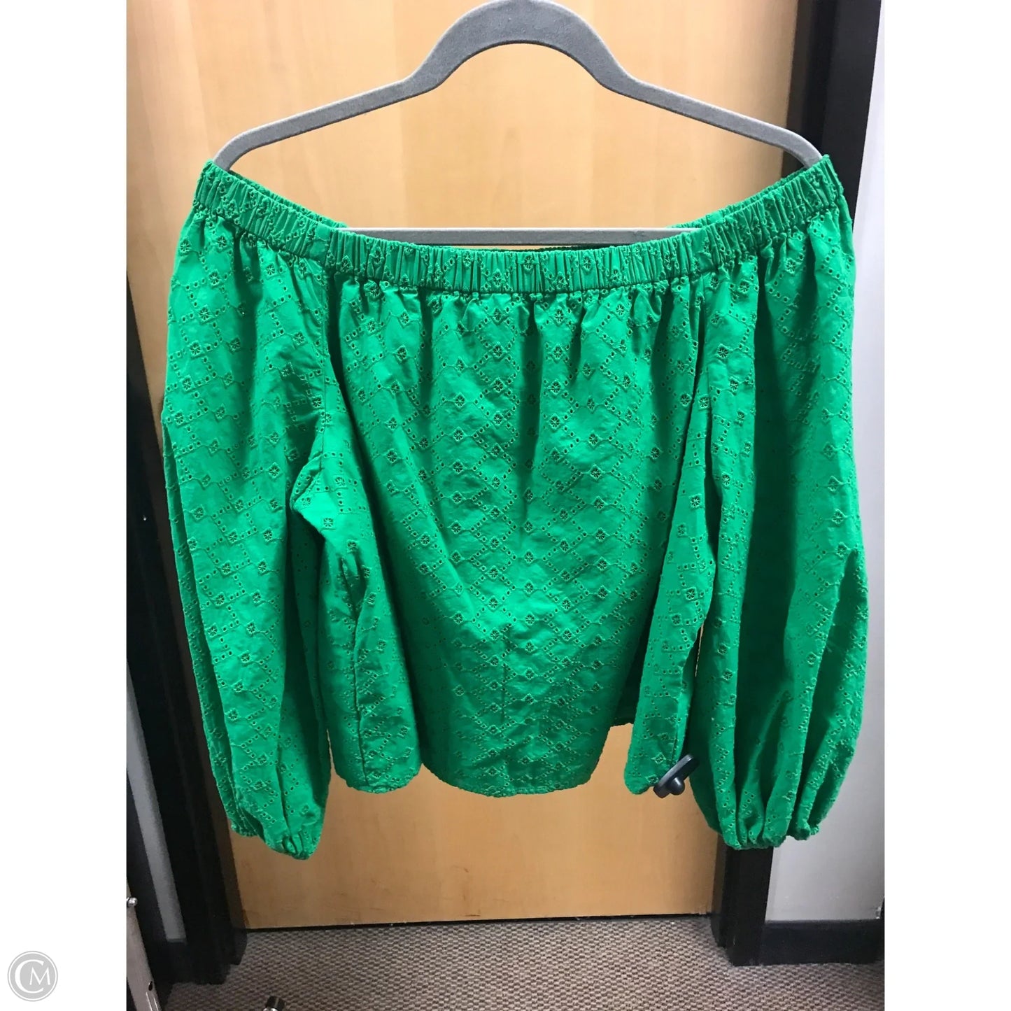 Top 3/4 Sleeve By Ann Taylor In Green, Size: Xl