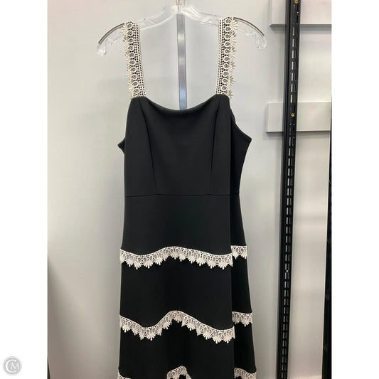 Dress Party Long By Adrianna Papell In Black & White, Size: 16