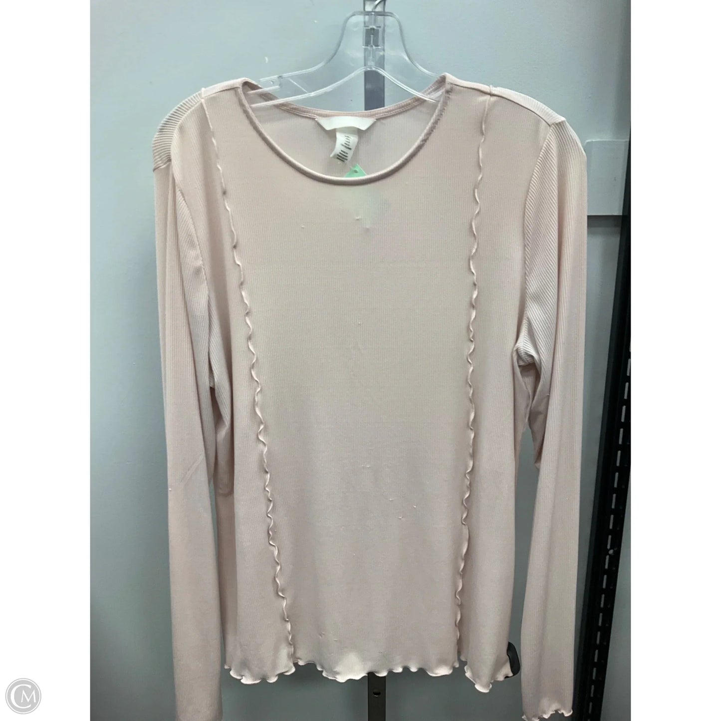 Top Long Sleeve Basic By H&m In Pink, Size: L