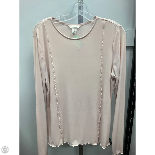 Top Long Sleeve Basic By H&m In Pink, Size: L