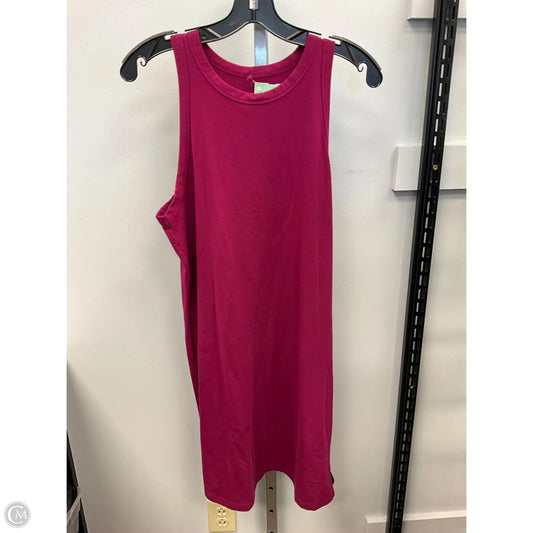 Dress Casual Midi By A New Day In Red, Size: M
