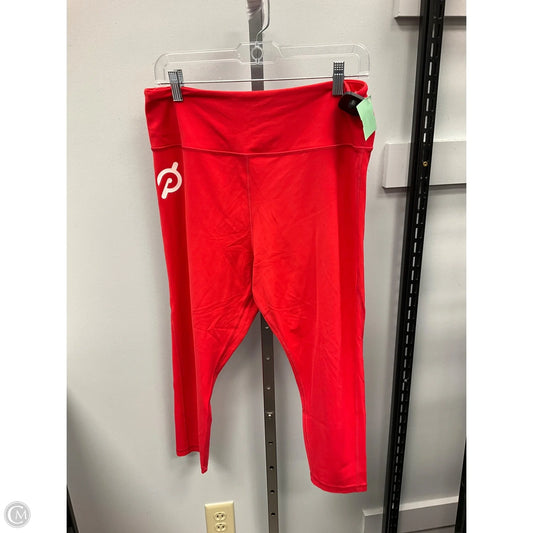 Athletic Leggings By Peloton In Red, Size: Xl