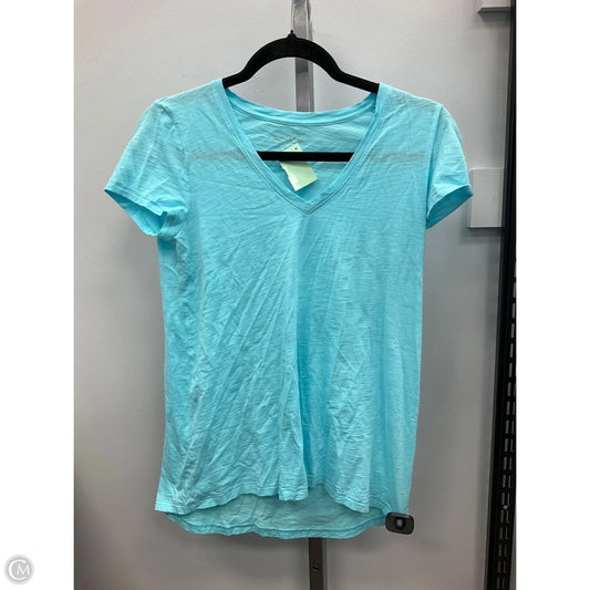 Top Short Sleeve Designer By Lilly Pulitzer In Aqua, Size: Xs