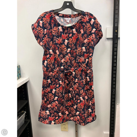 Dress Casual Short By Liz Claiborne In Blue & Orange, Size: L