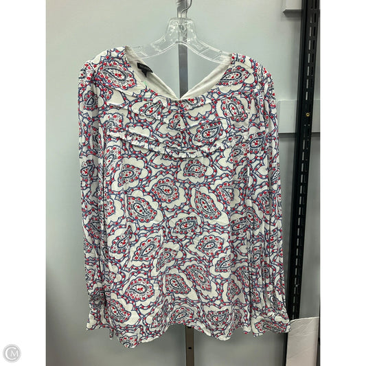 Top Long Sleeve By Talbots In Paisley Print, Size: M