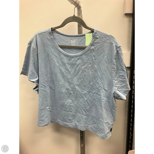 Top Short Sleeve By Gap In Blue, Size: Xxl