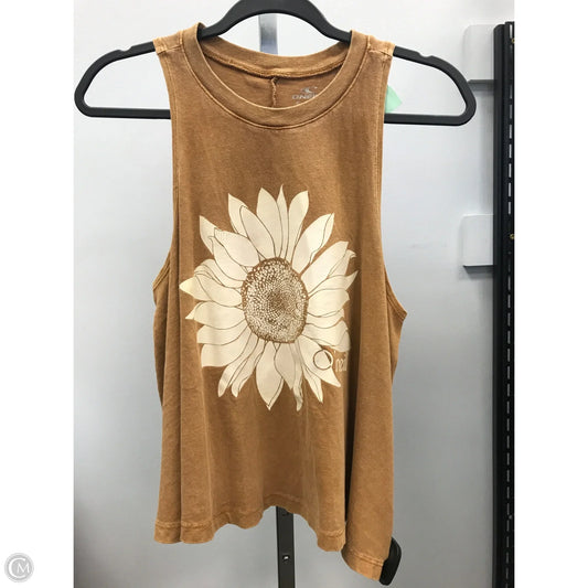 Top Sleeveless By Clothes Mentor In Brown, Size: S