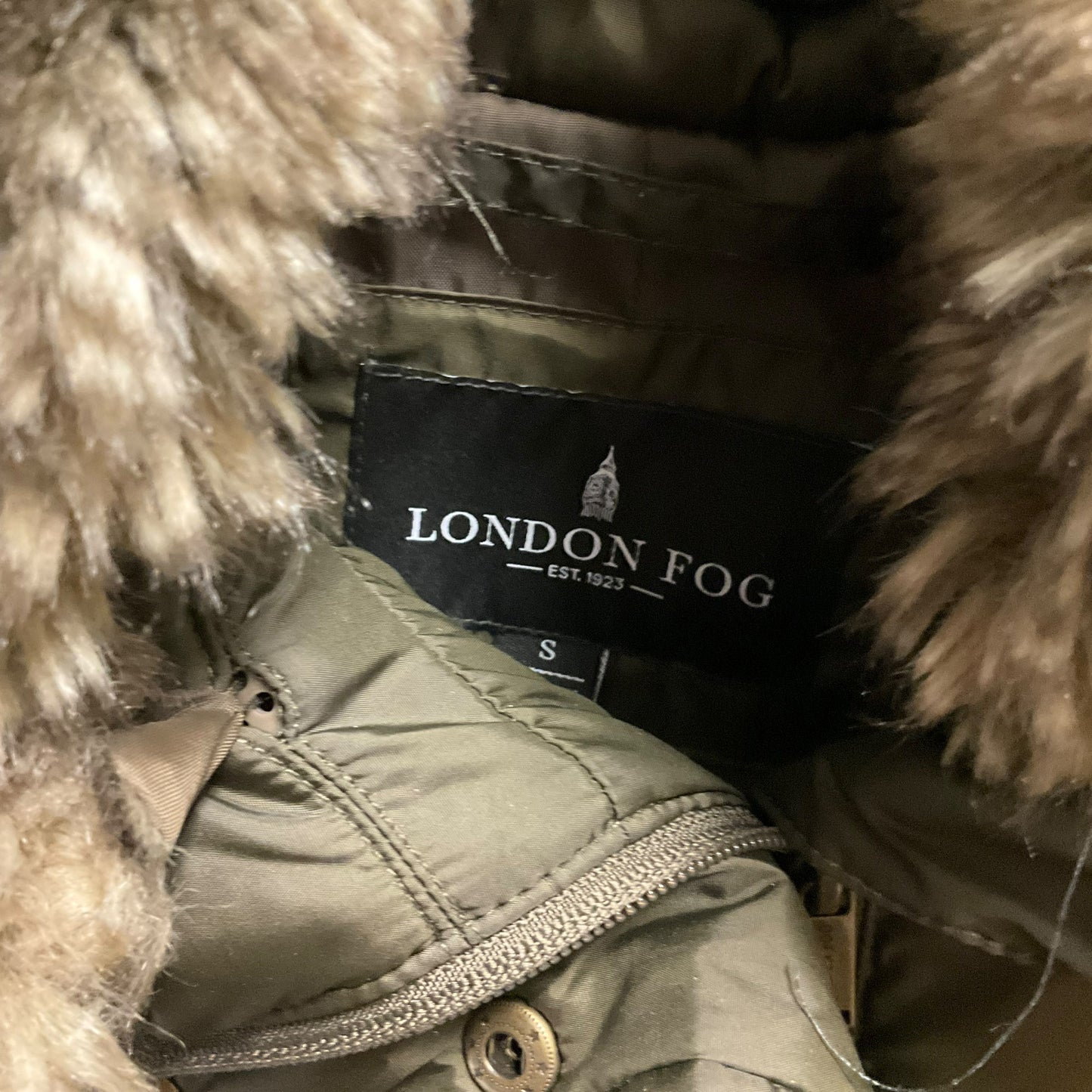 Coat Puffer & Quilted By London Fog In Green, Size: S