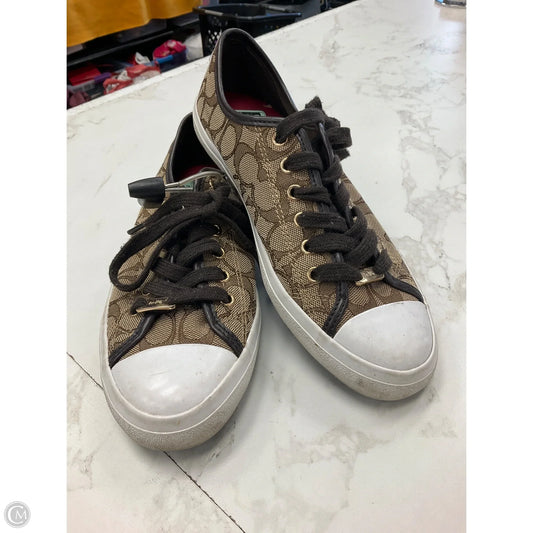 Shoes Designer By Coach In Tan, Size: 8.5
