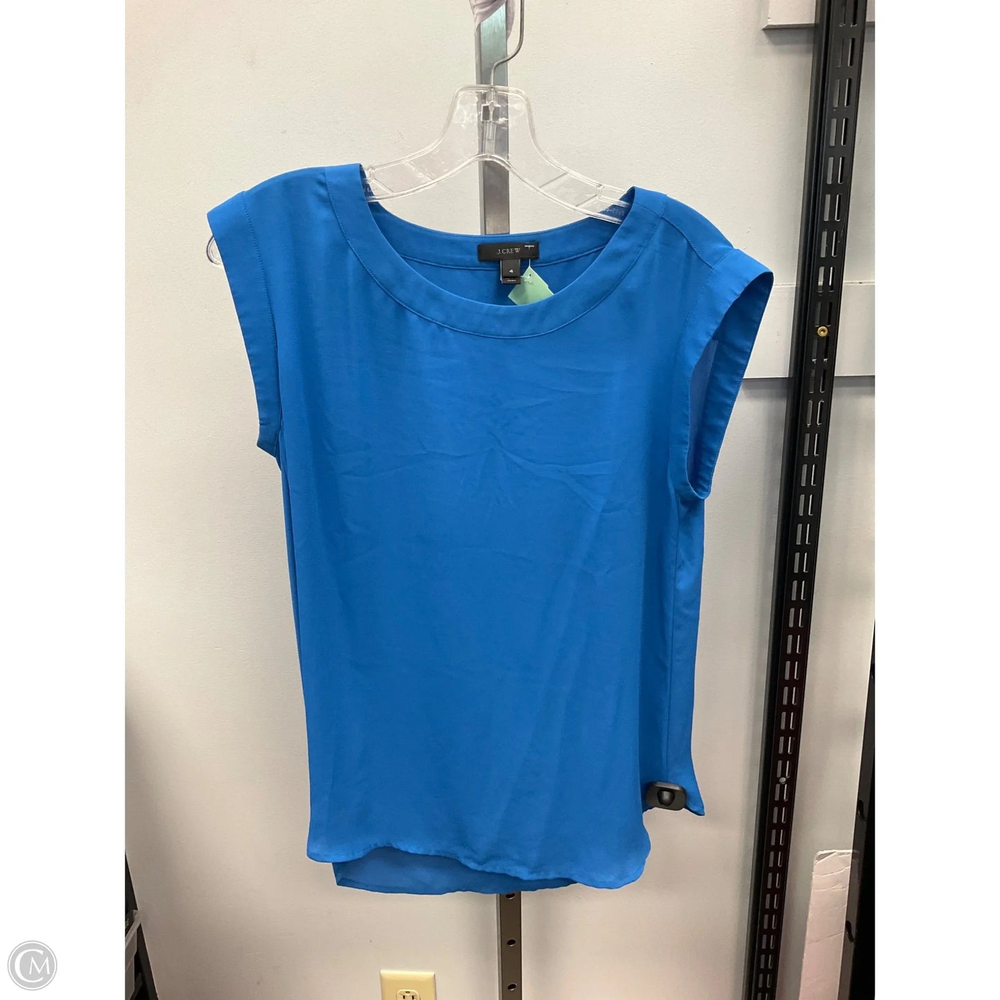 Top Sleeveless By J. Crew In Blue, Size: 4