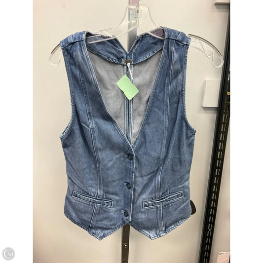 Vest Other By Clothes Mentor In Blue Denim, Size: M