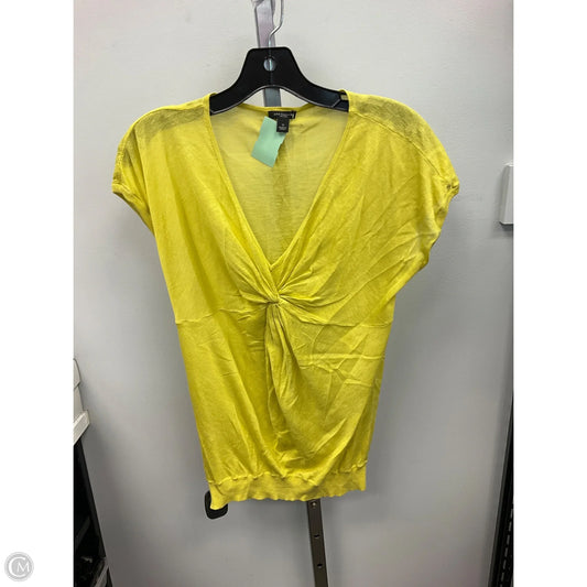 Top Sleeveless By Ann Taylor In Yellow, Size: S