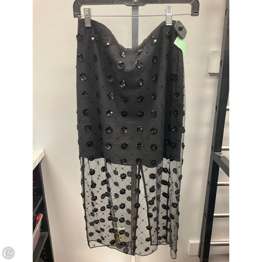 Skirt Midi By Loft In Black, Size: 2