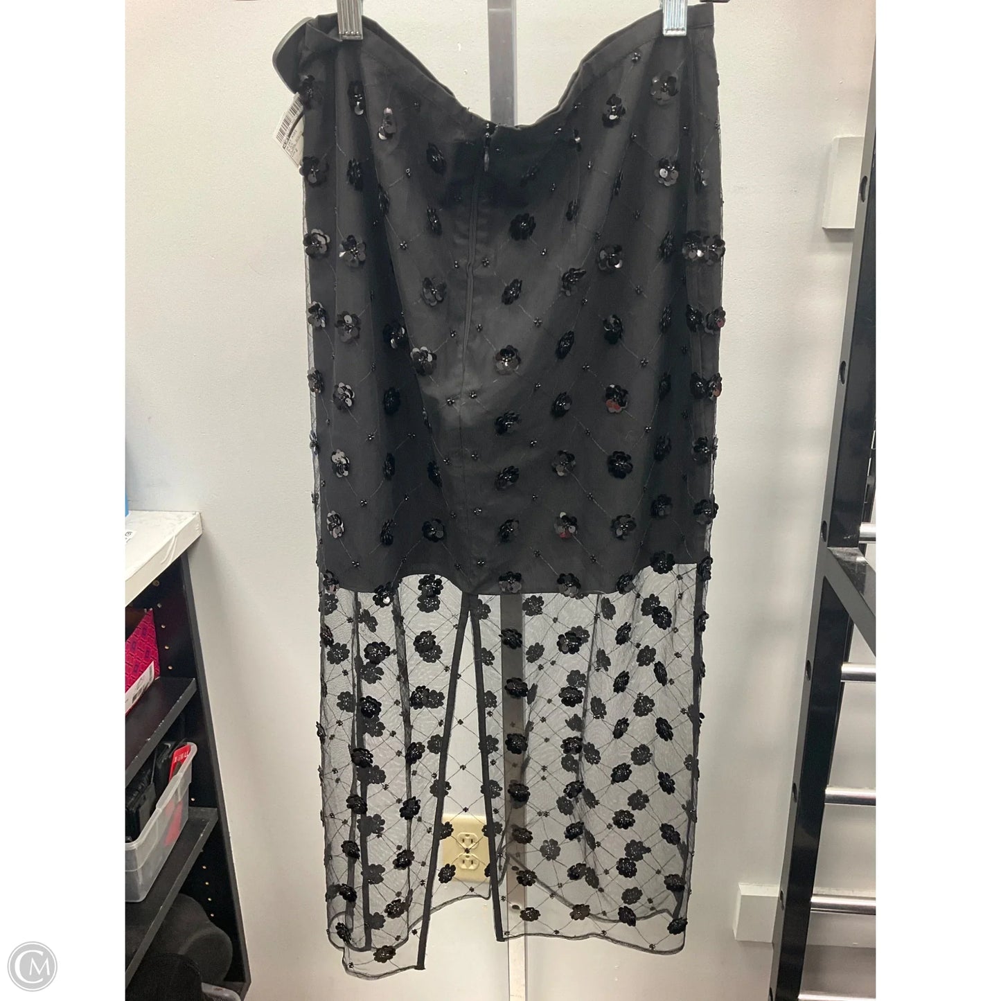 Skirt Midi By Loft In Black, Size: 2