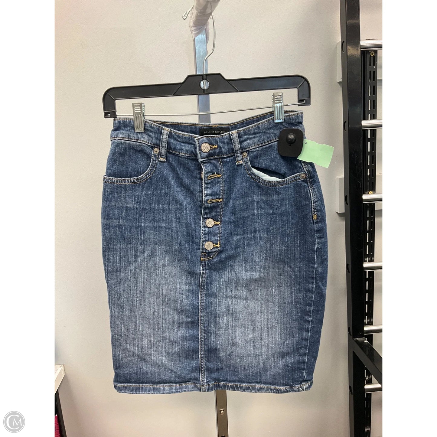 Skirt Mini & Short By Banana Republic In Blue Denim, Size: 2
