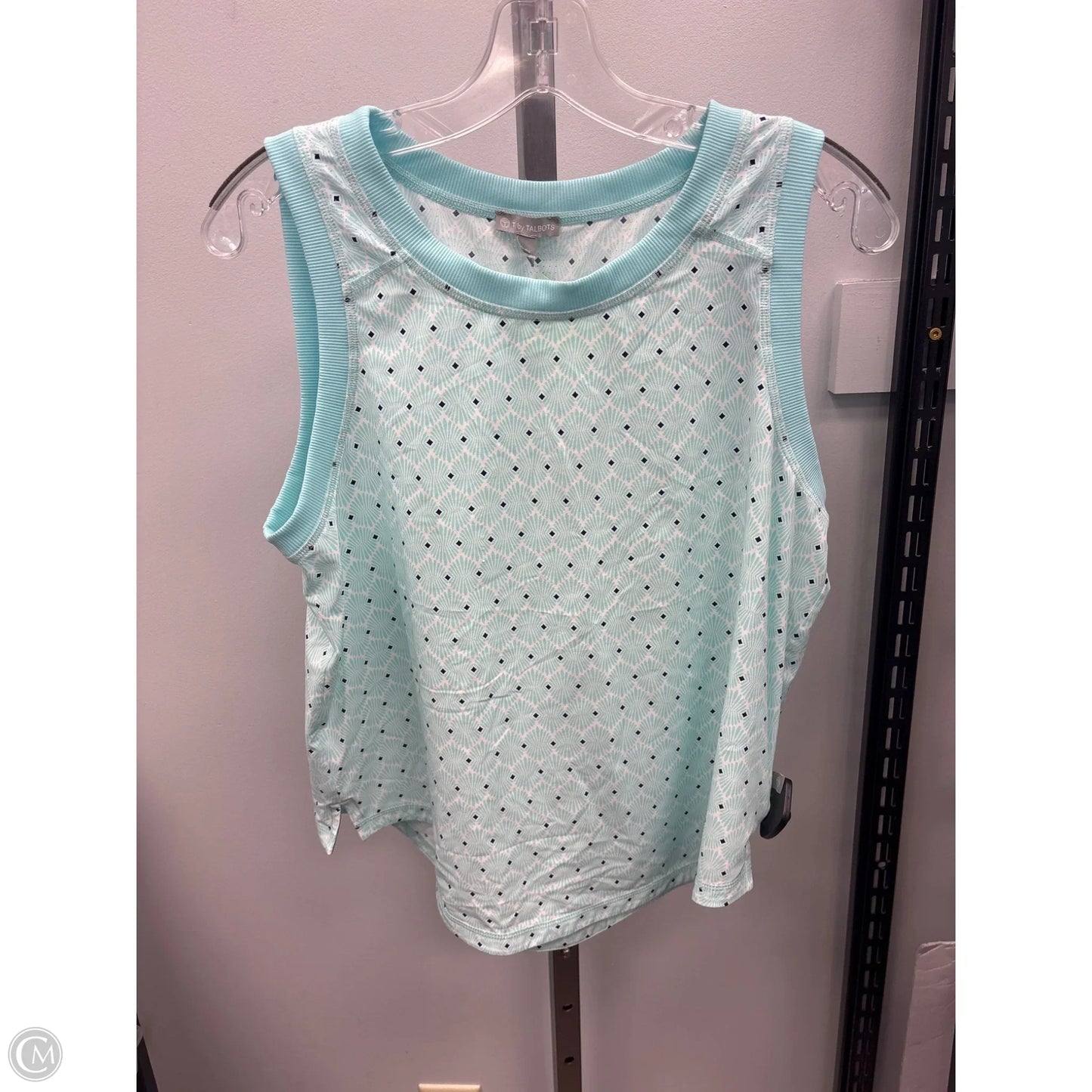 Athletic Tank Top By Talbots In Aqua, Size: S