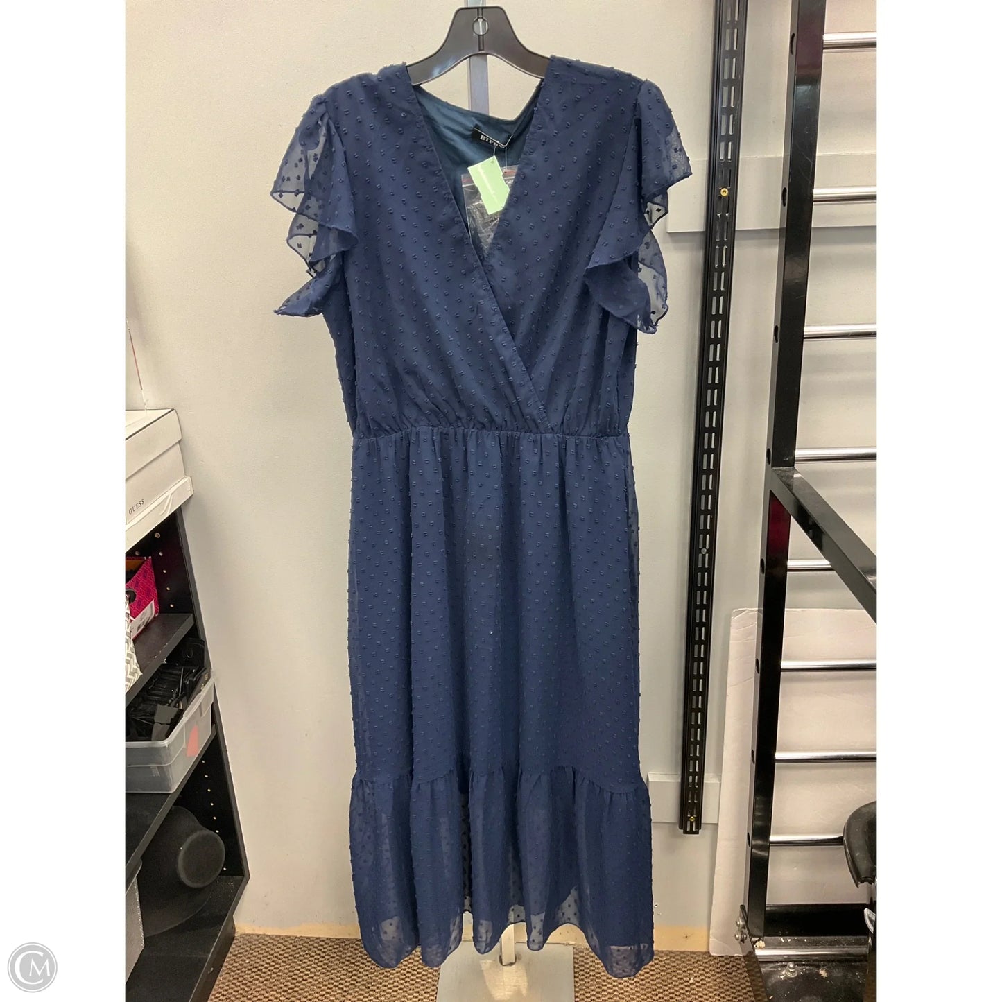 Dress Casual Midi By Btfbm In Blue, Size: L