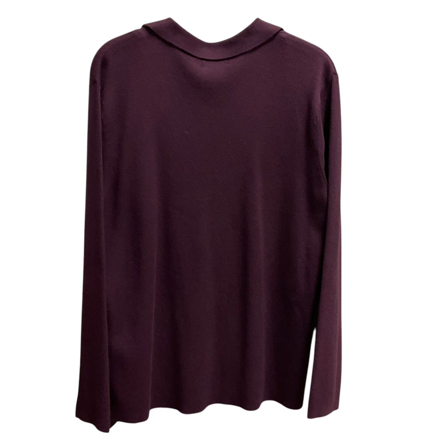 Top Long Sleeve By Calvin Klein In Maroon, Size: Xl