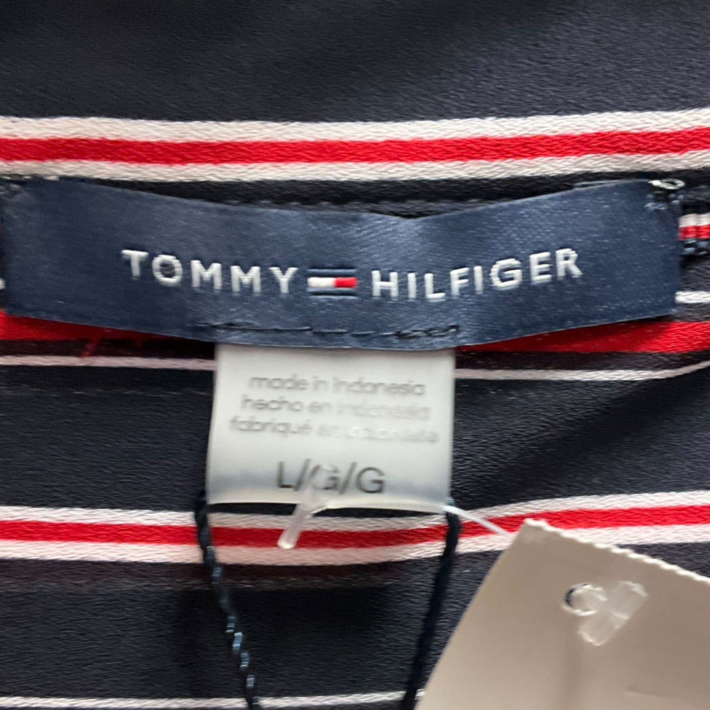 Top Long Sleeve By Tommy Hilfiger In Striped Pattern, Size: L