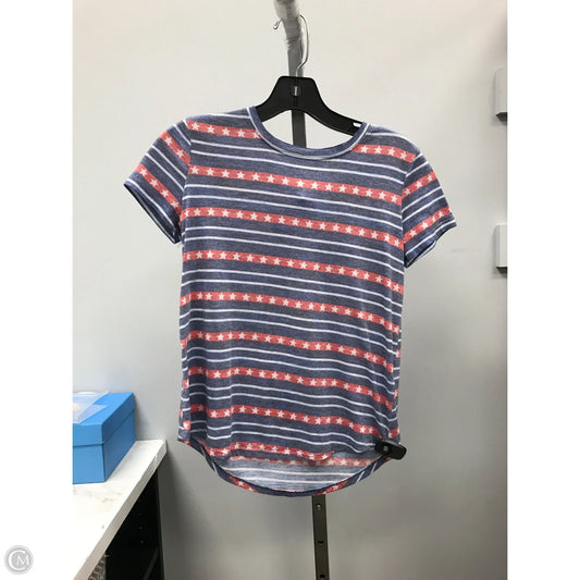 Top Short Sleeve Basic By Style And Company In Blue & Red & White, Size: Sp