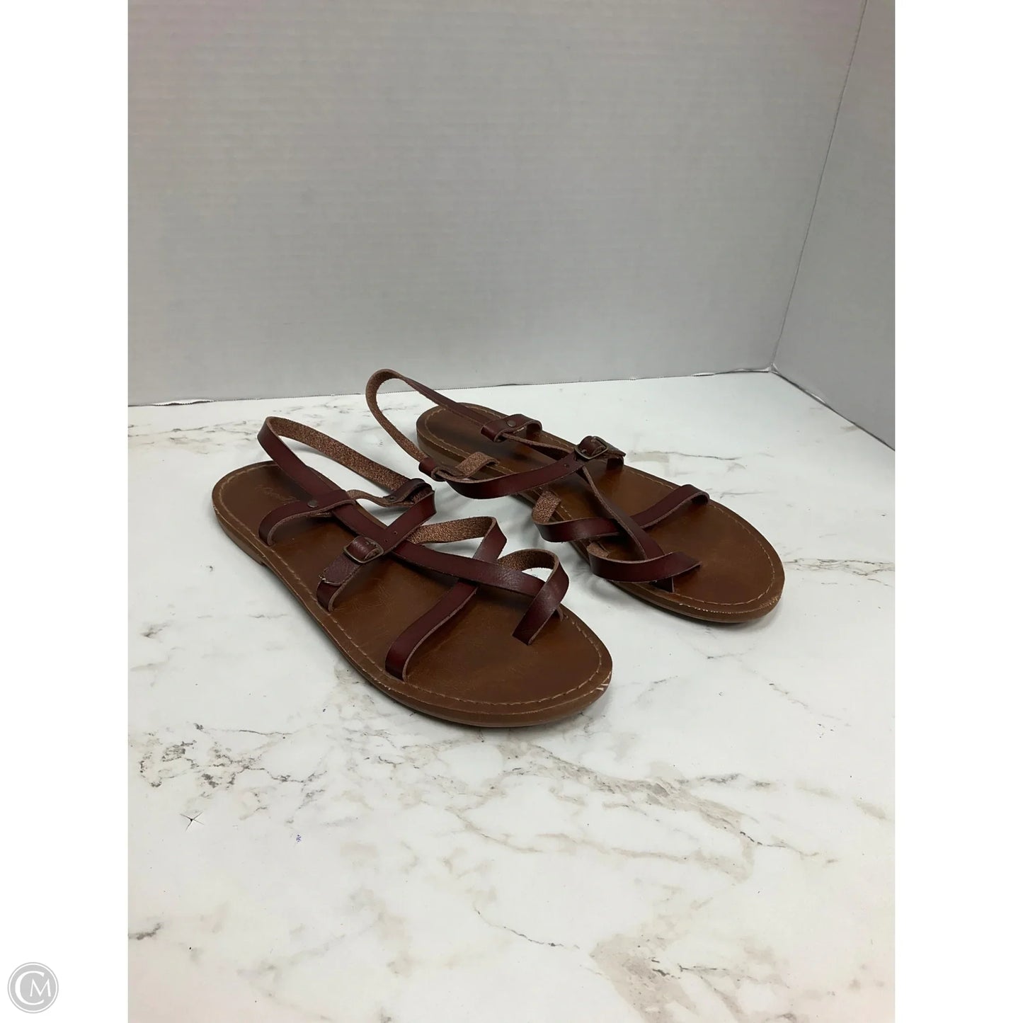 Sandals Flats By Universal Thread In Brown, Size: 8