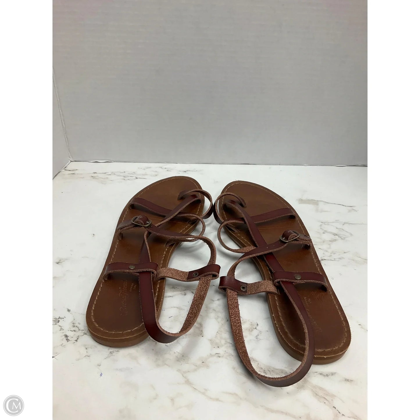 Sandals Flats By Universal Thread In Brown, Size: 8