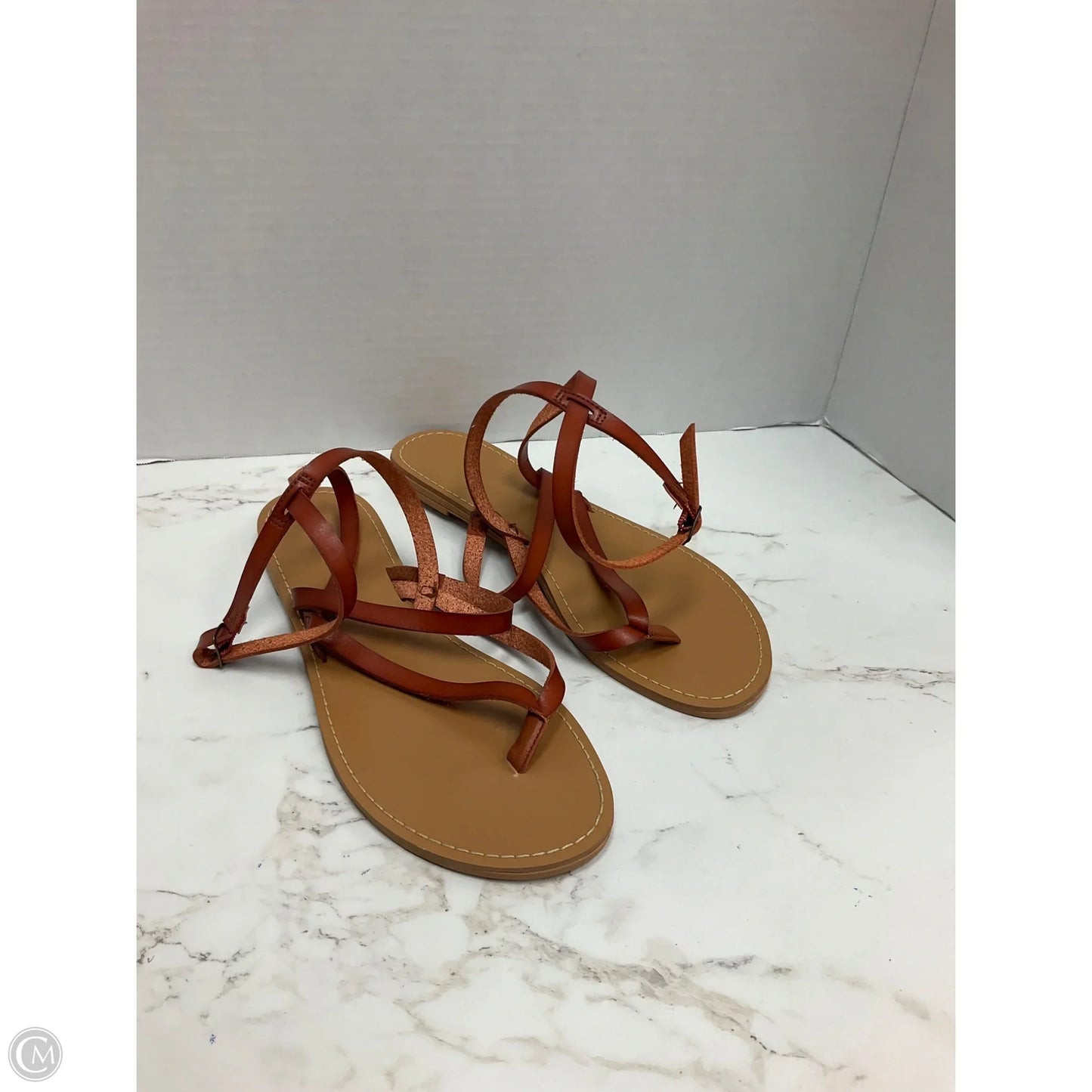 Sandals Flats By J. Crew In Tan, Size: 9