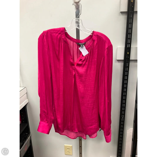 Top Long Sleeve By Simply Vera In Pink, Size: Xl