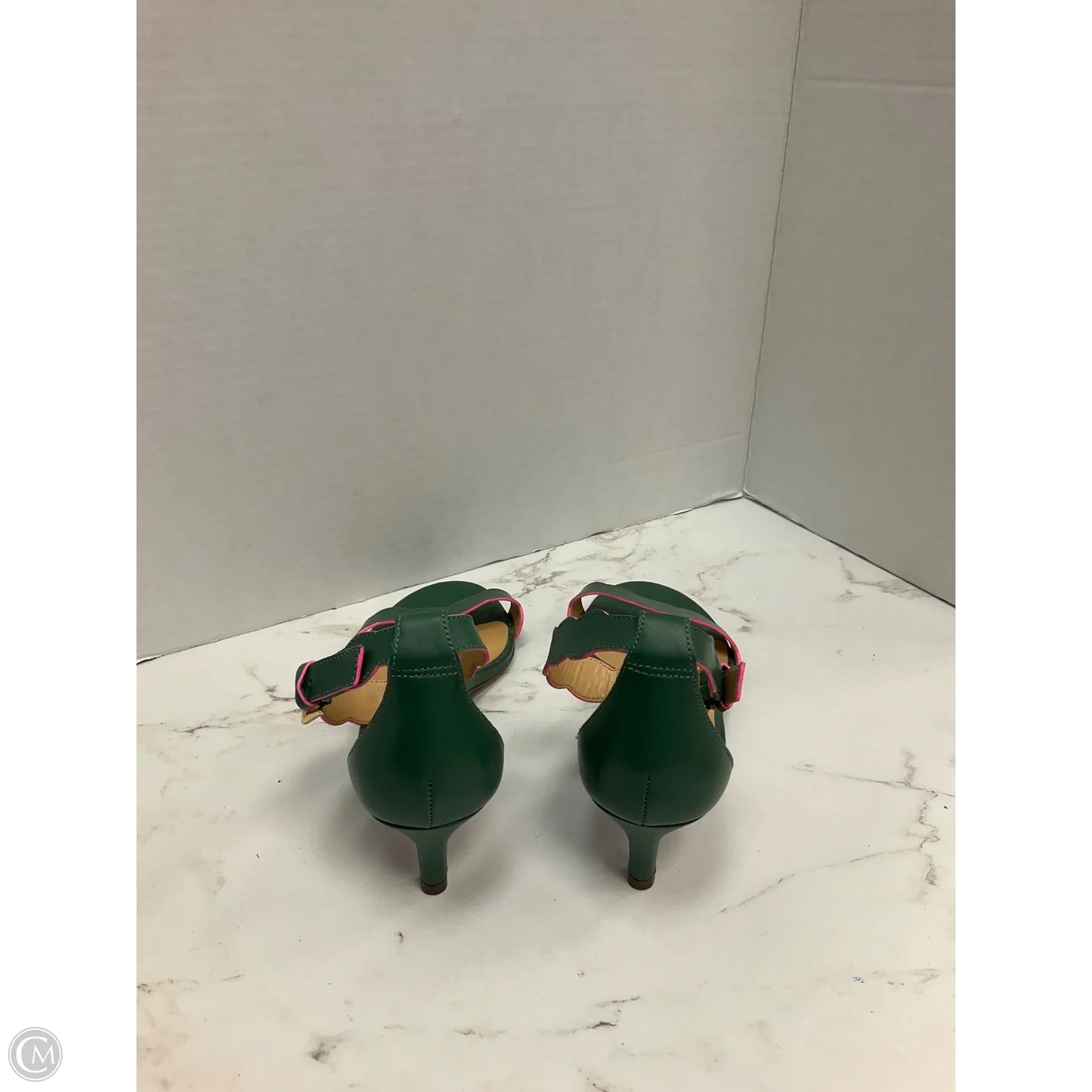 Shoes Heels Kitten By Talbots In Green, Size: 7