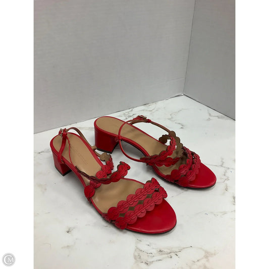 Shoes Heels Block By Banana Republic In Red, Size: 7