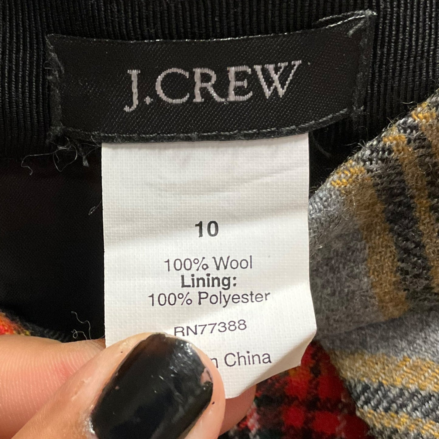 Skirt Mini & Short By J. Crew In Plaid Pattern, Size: 10