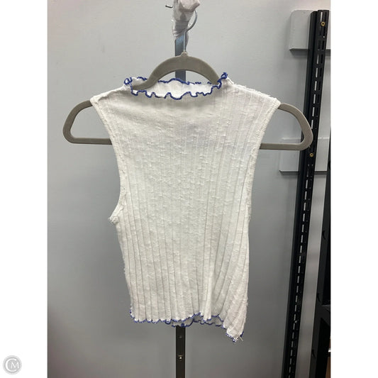 Top Sleeveless By We The Free In Blue & White, Size: S