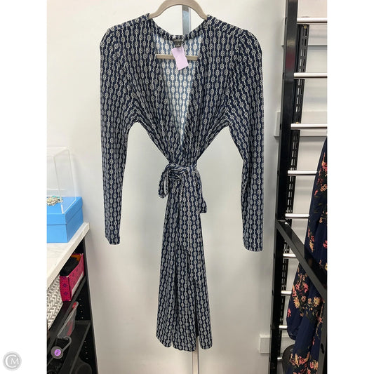Dress Casual Short By Ann Taylor In Blue & White, Size: 12p