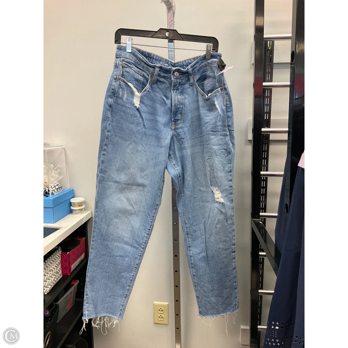 Jeans Straight By Old Navy In Blue, Size: 12