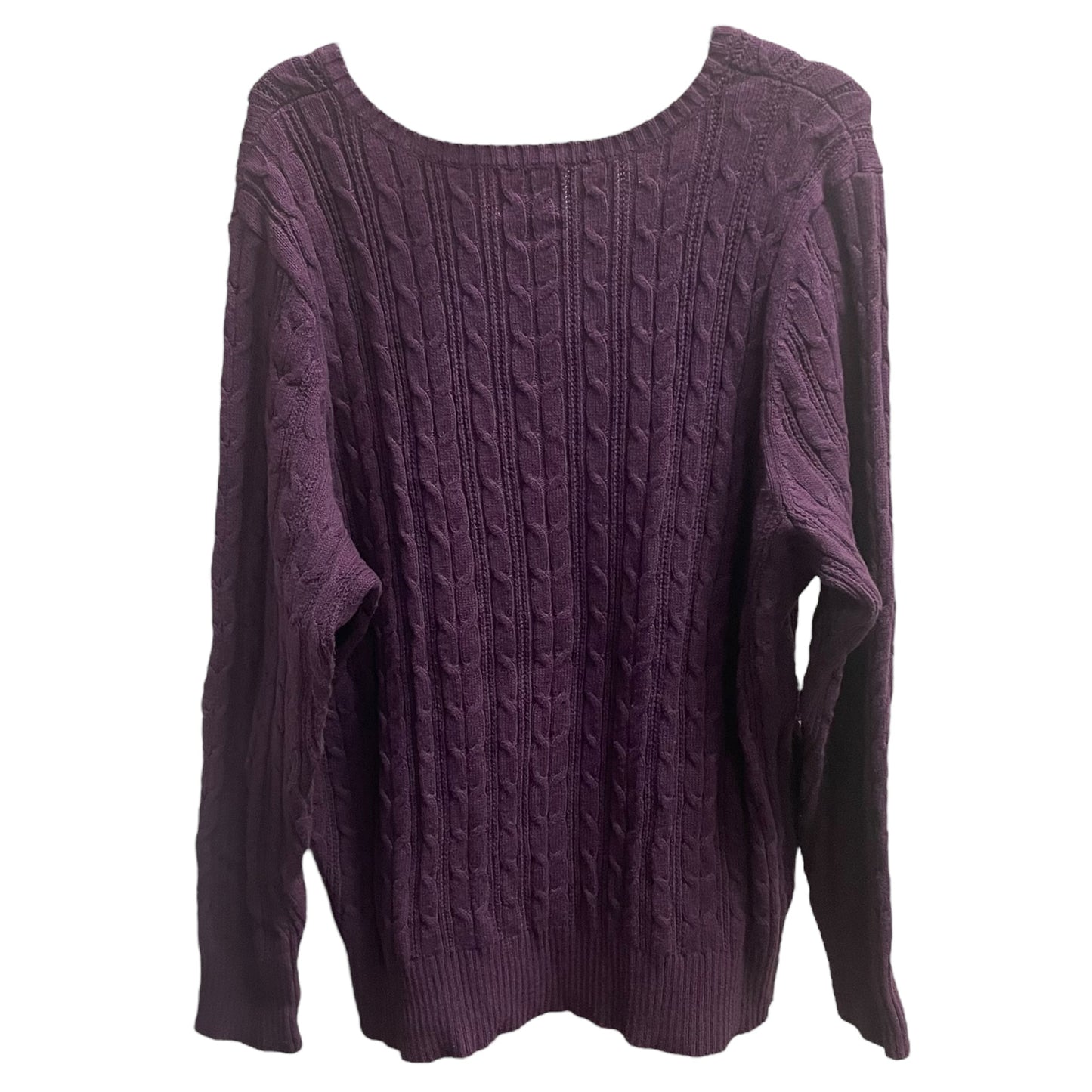 Sweater By St Johns Bay In Purple, Size: 1x