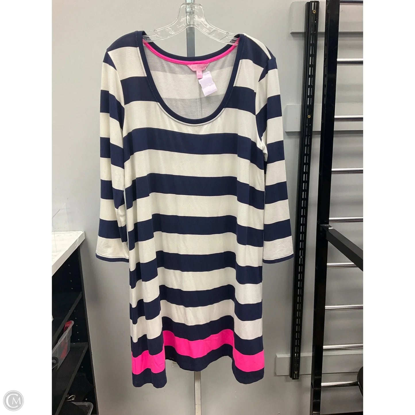 Dress Designer By Lilly Pulitzer In Striped Pattern, Size: Xl