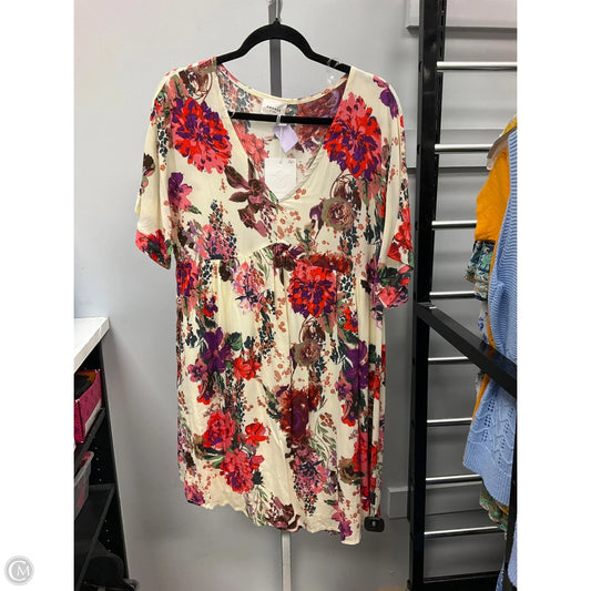 Dress Casual Short By Andree By Unit In Floral Print, Size: L