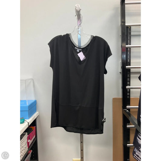 Top Short Sleeve By Bar Iii In Black, Size: M