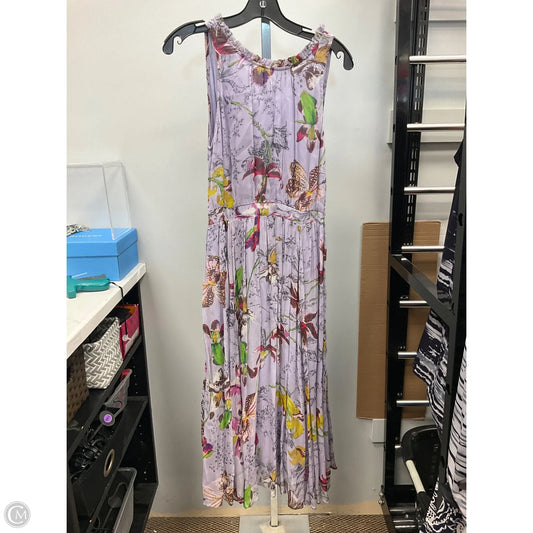 Dress Casual Midi By Anthropologie In Purple, Size: 8